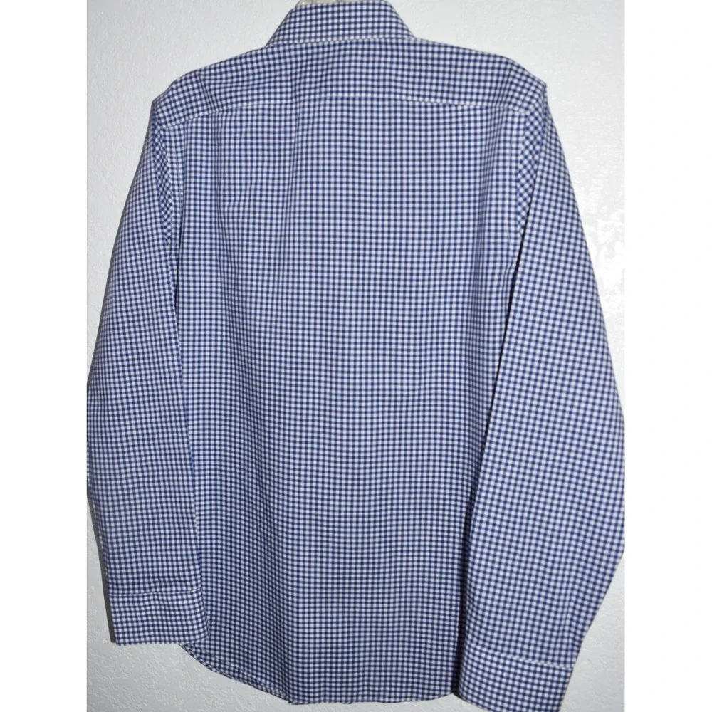Banana Republic Shirt Mens Small Slim Fit NON-IRON 100% Cotton Button Down Check